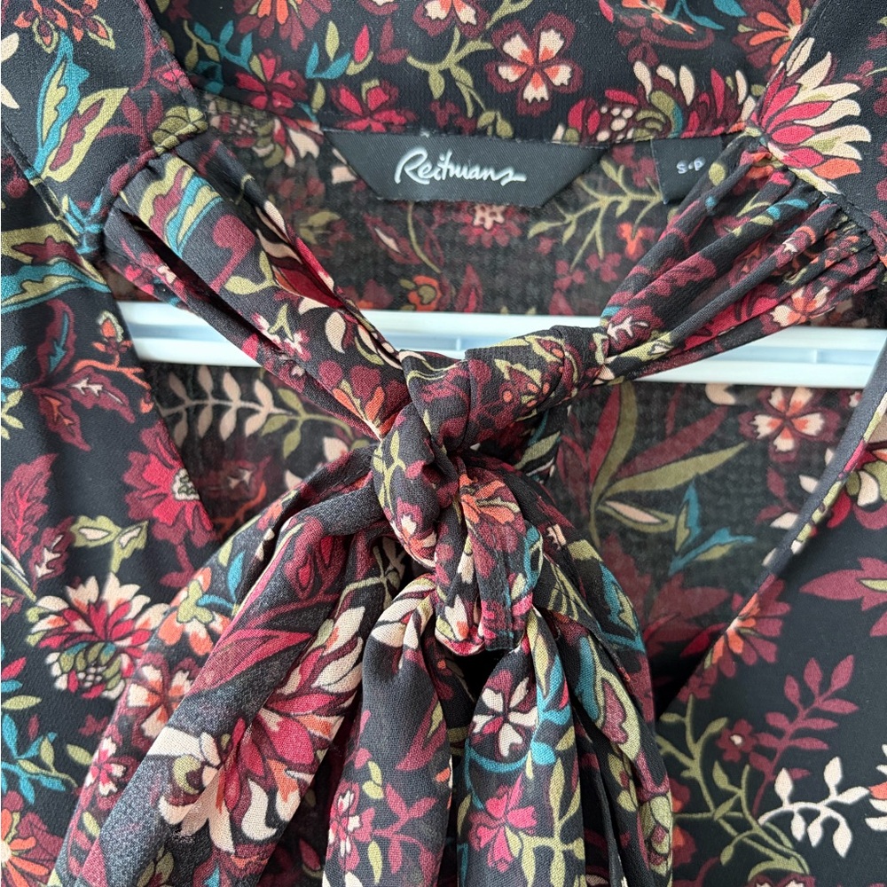 Reitmans Multicolor Floral Long Sleeve Dress - Picture 3 of 8